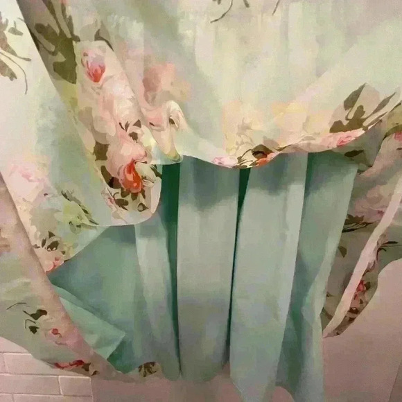PIPERLIME COLLECTION Mint Green Floral Dress Size Medium - Picture 7 of 11